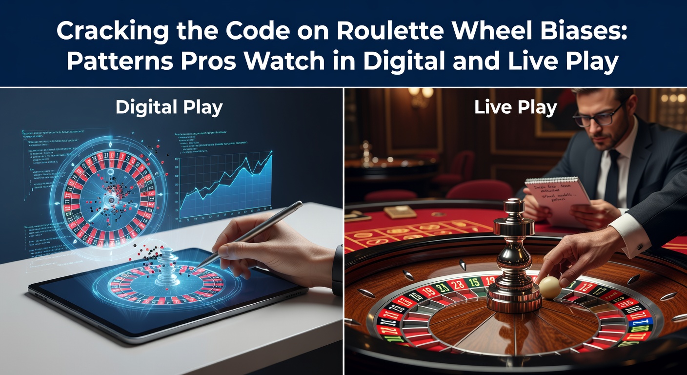 Digital roulette interface on a screen displaying spin history charts that players analyze for potential pattern biases