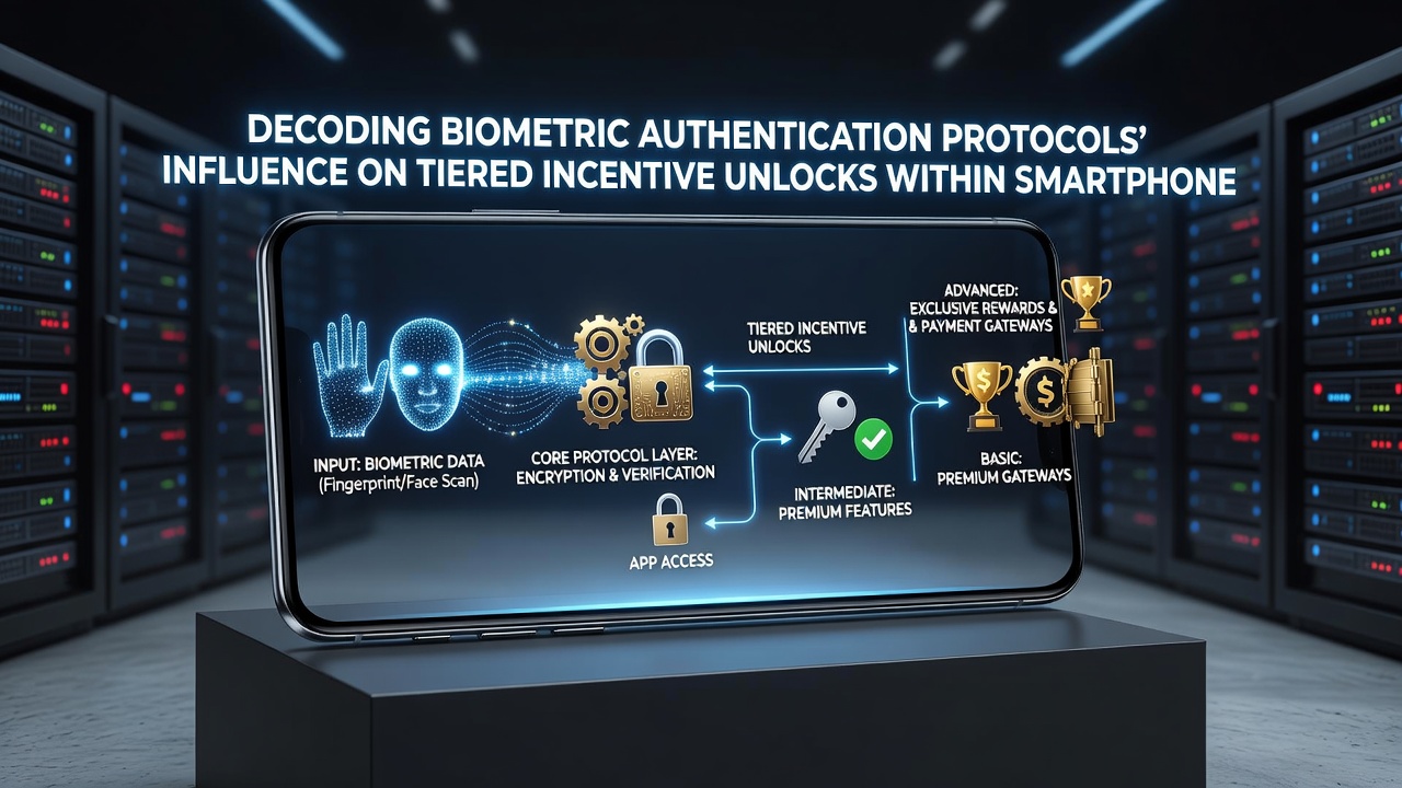 Close-up of smartphone screen showing live gaming interface with biometric verification prompt and tier progression meter