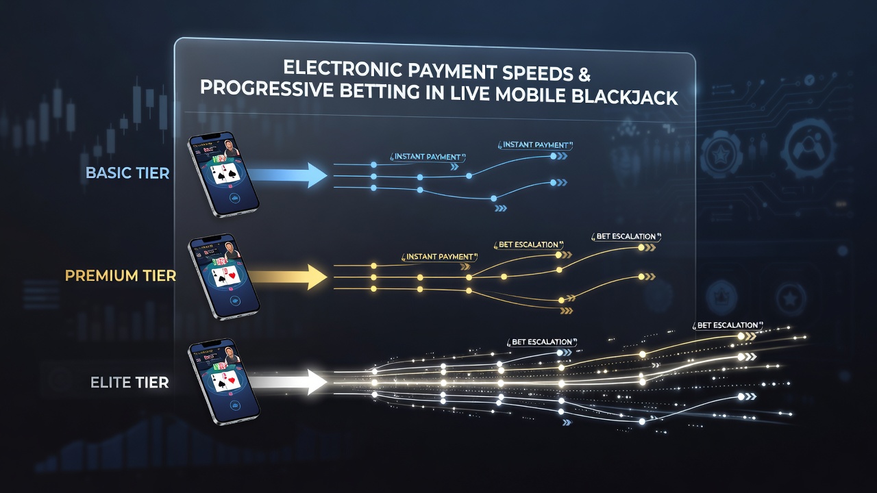Mobile blackjack interface showing payment processing and betting controls on a smartphone screen
