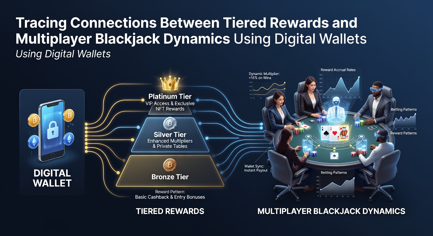 Digital wallet interface displaying tiered reward levels during a multiplayer blackjack session on a mobile device