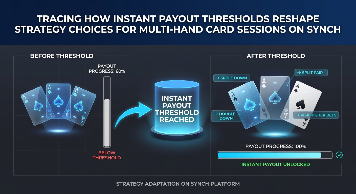 Detailed view of card game interfaces on synchronized devices highlighting threshold alerts and bet controls